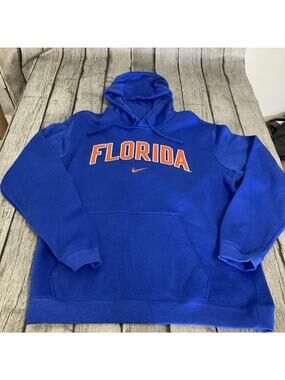 NWT Men’s Nike Florida Gators Arch Club Fleece Hoodie XL Blue X-Large Sweatshirt